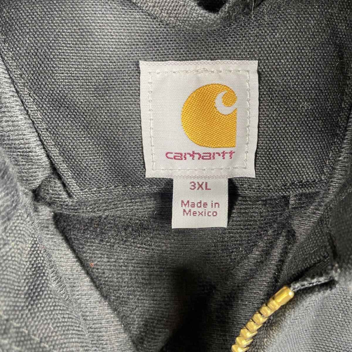 Carhartt Jacket Mens 3XL Black Duck Canvas Active Quilted Carhartt Jacket Mens 3XL Black Duck Canvas Active Quilted