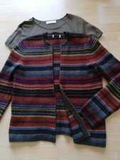 Set of 2 Jones New York sport Wool Cardigan Jones New York Knit Shirt Top Sz.M