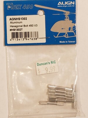 Align Trex450 AGNHS1302 Aluminum Hexagonal Bolt 450 V3 HS1302T