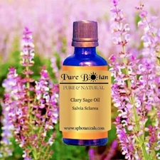 Clary Sage Essential Oil - 100% PURE NATURAL - 2oz Glass