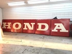 Vintage Honda Dealer Chiclet Sign MASSIVE 6x6 Letters 30’ Long Total