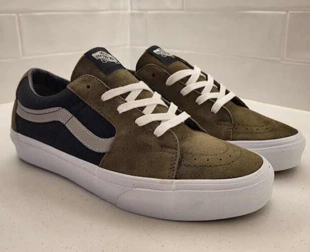 Vans Sk8 Low 2 Tons Noir Olive Homme Taille 9 AV Sk8 Low Defcon Supreme S Double