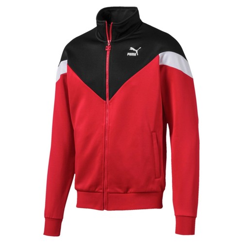 red and black puma jacket