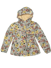 Little Lass Girls 6 Floral Button Up Jacket Hooded