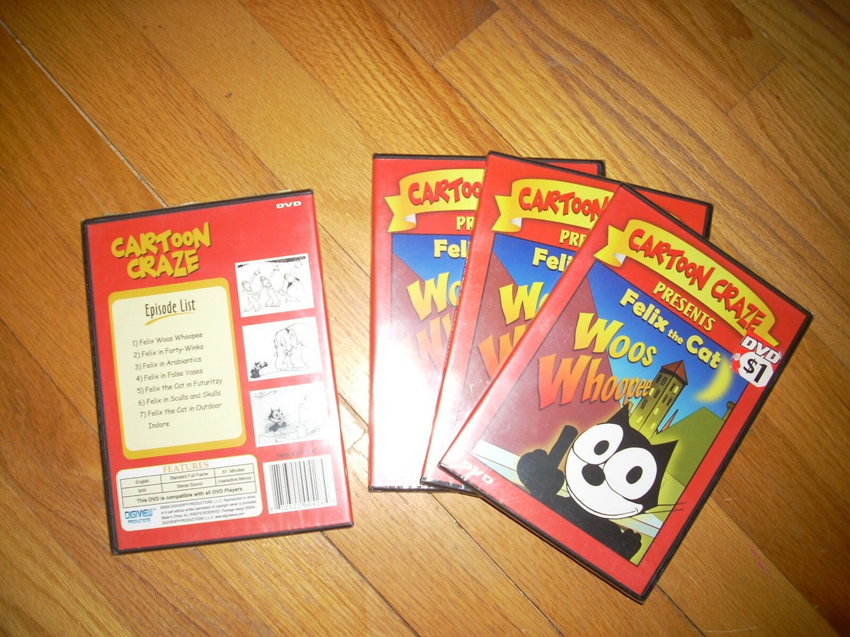 CARTOON CRAZE DVD PRESENTS FELIX THE CAT WOOS WHOOPEE CARTOON DVD