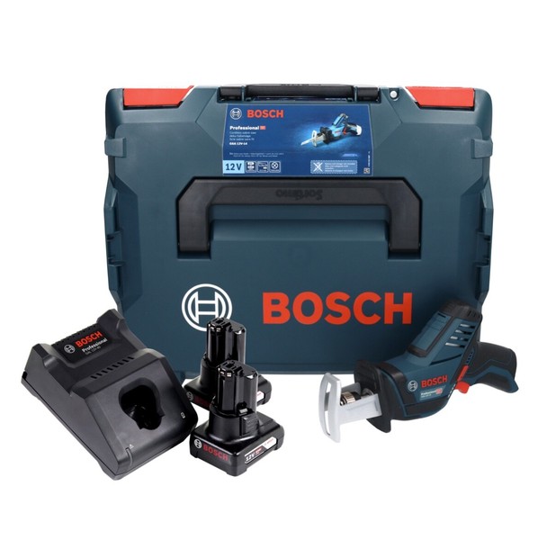 Bosch Gsa 12V-14 Professional Akku SäBelsäGe 12 V + 2X Akku 6,0 Ah + LadegeräT +-image