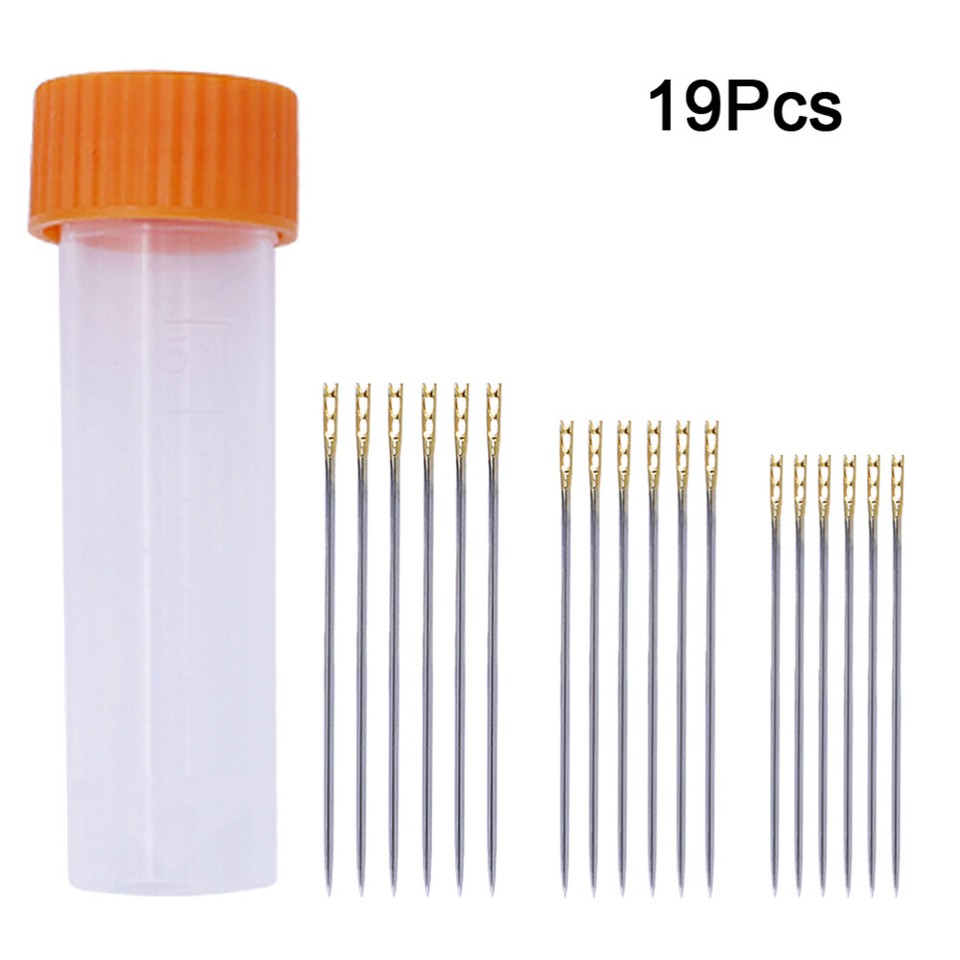 18 Pcs Sewing Machine Needles Easy to Thread Stitching eBay
