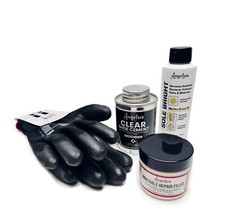 Angelus Shoe Repair Kit -Contains Cement, Paintable Filler, Sole Bright &Gloves