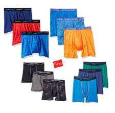 Hanes Boys' Tagless Boxer Briefs Random Color Assortments Value Packs