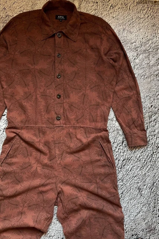 A.P.C. Mono marrón estampado integral talla M Foto 2 de 4