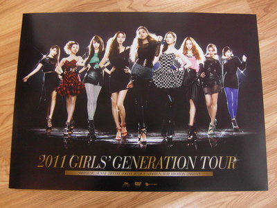 SNSD GIRLS' GENERATION - 2011 TOUR DVD [ORIGINAL POSTER] K-POP