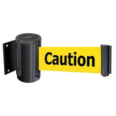 Tensabarrier 896-Std-33-Max-No-Yax-C Belt Barrier,  Black, Belt Color Yellow