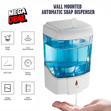 700ml Automatic Soap Dispenser IR Sensor Dispenser Touchless Hand Free Wall Moun