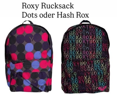 ROXY kleiner Rucksack Kindergarten Schule Sport 2 Modelle Dots oder Hash Rox NEU