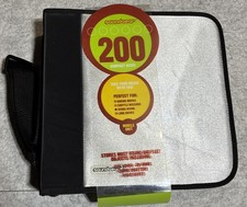 New Vintage 2002 Soundgear 200 CD Holder Silver Nylon Zip Up Travel Case