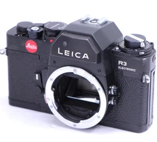 Leitz Leica R3 Electronic Black 35mm SLR Film Camera R Body Works! Free Shipping