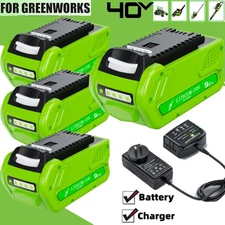 For Greenworks 40V G-MAX 8.0Ah Battery Lithium 29472 29462 29252 20202 / Charger