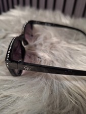 Jessica Simpson Black Studded Cat Eye Purple Lens Women's Sunglasses 5