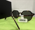 Carolina Lemke CL9131-03 Women’s Square Sunglasses, Tortoise Brown Frame Green — photo 4