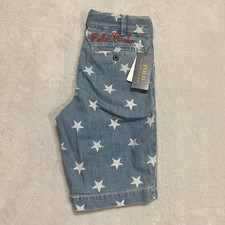 Polo Ralph Lauren Boys Star Print Denim Shorts Blue Size 10 Summer USA NWT