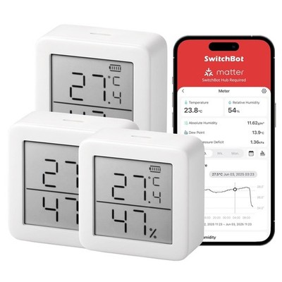 Thermometer Hygrometer Innen, Digital Hygrometer Bluetooth Thermo-Hygrometer ...