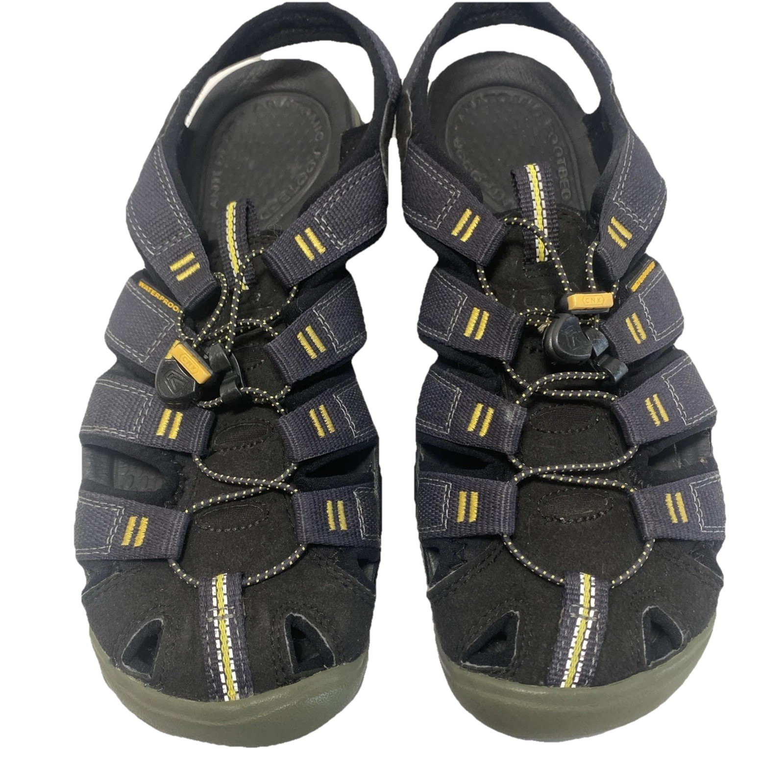 Sandali Keen donna NEWPORT H2 taglia 9 5 impermeabili nero giallo escursionismo punta chiusa