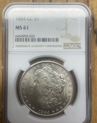 1884-CC $1 Morgan Silver Dollar - NGC MS61 No Reserve