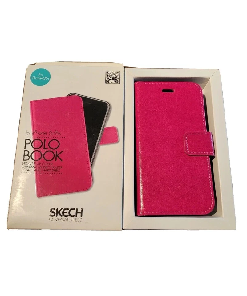 Pink Skech Polo Book Phone Wallet Case Cover For Iphone 6/6s - Pink — 第 2/3 张图片