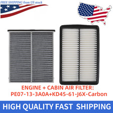ENGINE AIR FILTER+CABIN FILTER FOR 2013-2022 CX-5 2014-2018 MAZDA3 PE07-13-3A0A