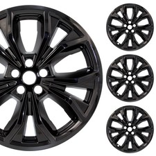 Pacrim 20 Gloss Black Wheel Skin Set Made For Ford Explorer Xltltd 2020-2024