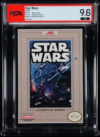 Star Wars Nintendo NES Oval SOQ PSA 9.6 CIB Graded JVC Top Pop