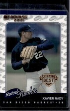 2001 Donruss Xavier Nady Baseball's Best Bronze Rated Rookie #178 Padres