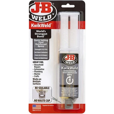 PRICEPREDATOR JB Weld KwikWeld Quick Setting Steel Reinforced Epoxy Adhesive Strong Glue NEW