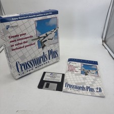 Crosswords Plus 2.0 Parsons Technology Computer Game Software Complete