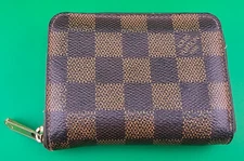 Louis Vuitton Damier Ebene Zippy Wallet Pre-owned Free Shipping