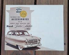 1952 Nash Accessories Dealer  Sales Brochure Advertising Automobile Car