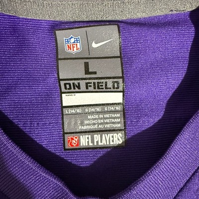 Size L - Kirk Cousins #8 Minnesota Vikings Jersey Kids Purple Nike