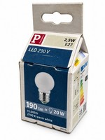 Paulmann 281.76 LED E27 2,5W 190Lm 2700K Warmweiß Opal Kugel Tropfen 20W