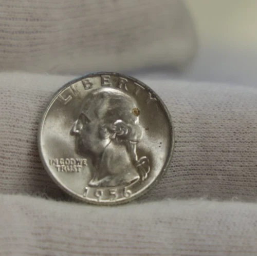 1956 D US Washington Quarter 25c Unc
