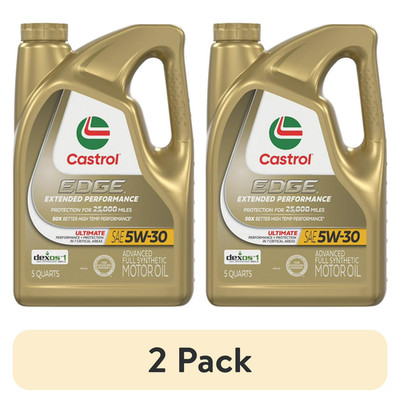 (2 pack) Castrol EDGE Extended Performance 5W-30 Advanced Full Synthetic Motor