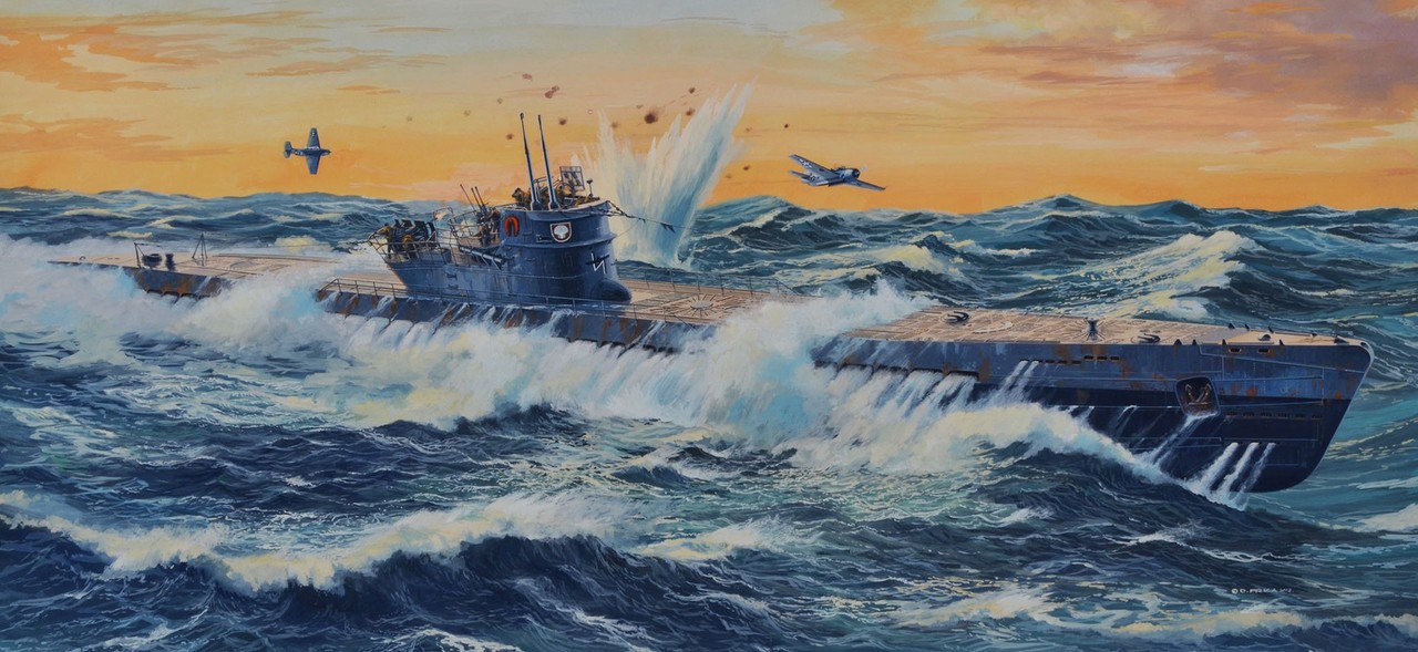 Revell of Germany 05180 1:72 German Submarine Type IX C (U505) Plastic Model Kit