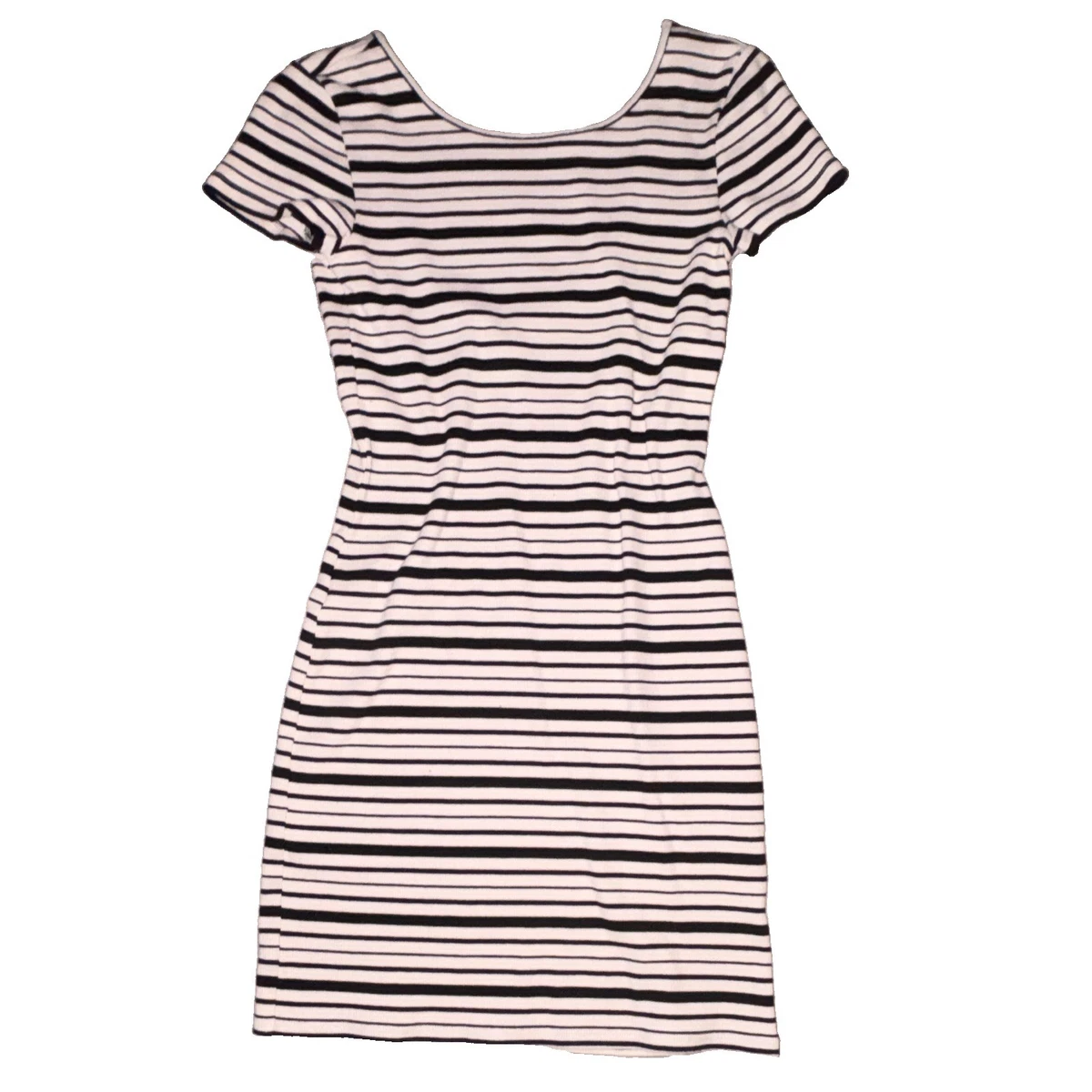 billabong black and white striped dress Billabong Robe Life - Striped Midi Dress - Wrap Midi Dress