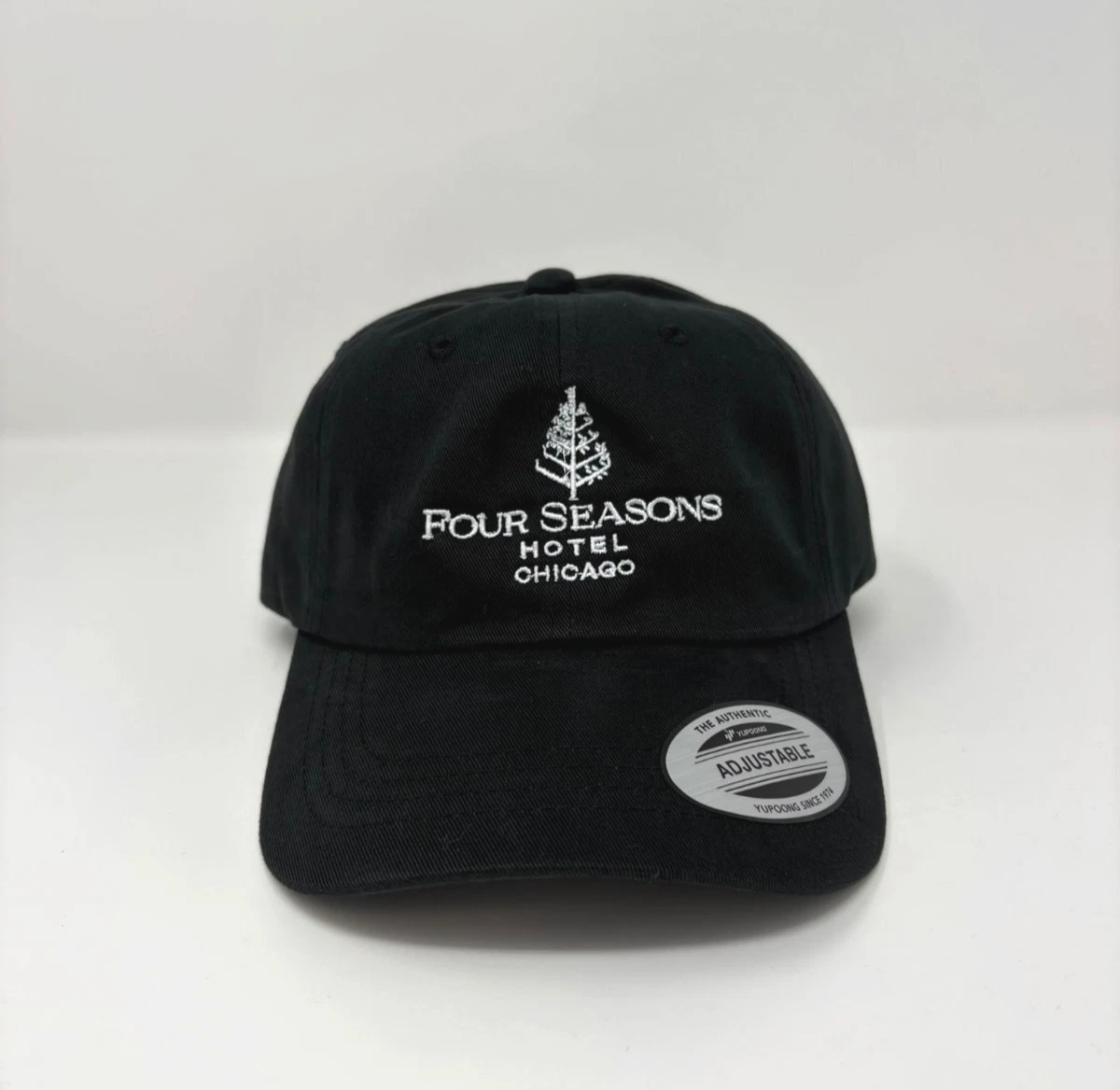 Four Seasons Hotel Chicago Strapback Metal Dad Hat Cap Black Adult Size Souvenir
