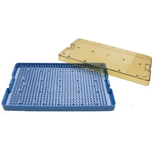 Dental Surgical Instruments Disinfection Box Silicone Sterilization Tray Large