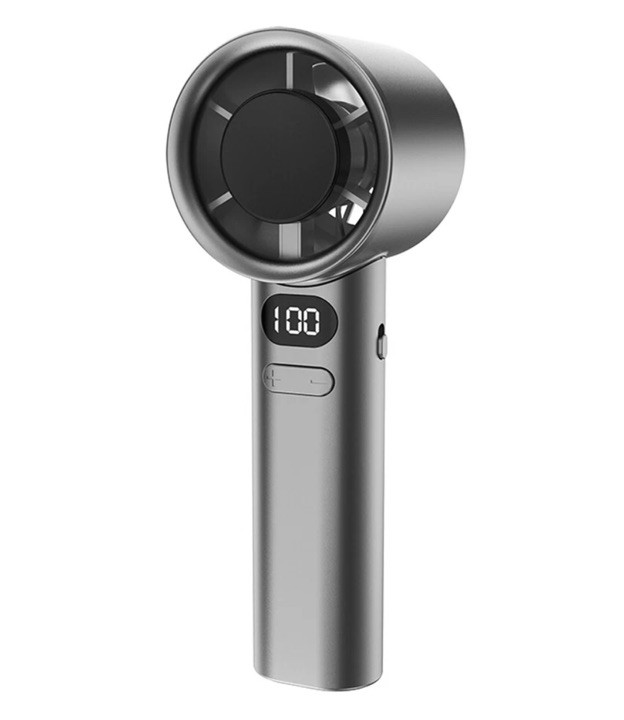 Handheld Fan High- Portable Turbofan USB Rechargeable Electric Fan M11 Black-image