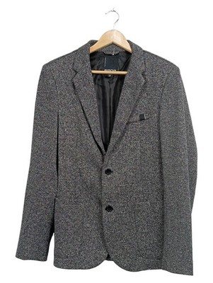 Smog Sakko Herren Gr. M Grau Meliert Business Blazer Established 1999