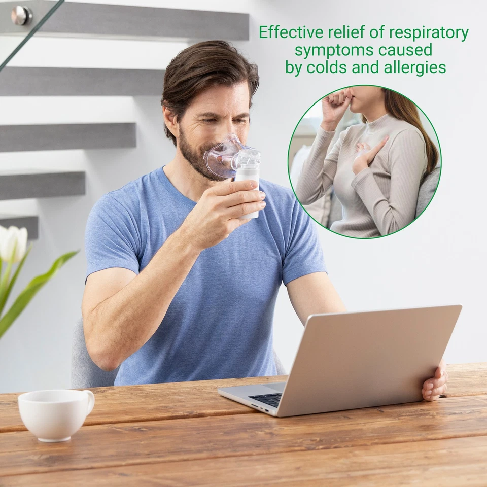 medisana IN 515 tragbarer Inhalator für Unterwegs Ultraschall Vernebler - Bild 3 von 4