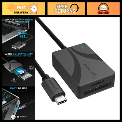 USB Type-C Dual-Slot Card Reader UHS-II SDXC microSDXC SD 4.0 for Fast Data Tran
