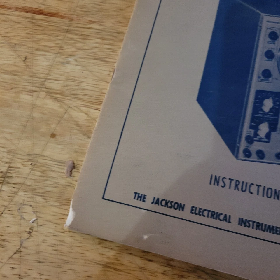 Osciloscopio de rayos catódicos vintage Jackson modelo CRO-2 - manual de instrucciones Foto 3 de 4