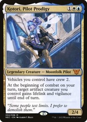 Kotori, Pilot Prodigy 002/038 Commander: Kamigawa: Neon Dynasty Mythic Rare